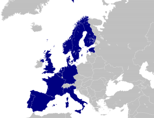 Map of the Member States of EI2 Initiative 