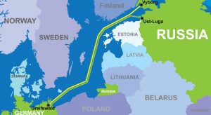 Nord Stream2 Map (Avoiding Ukraine & Poland)